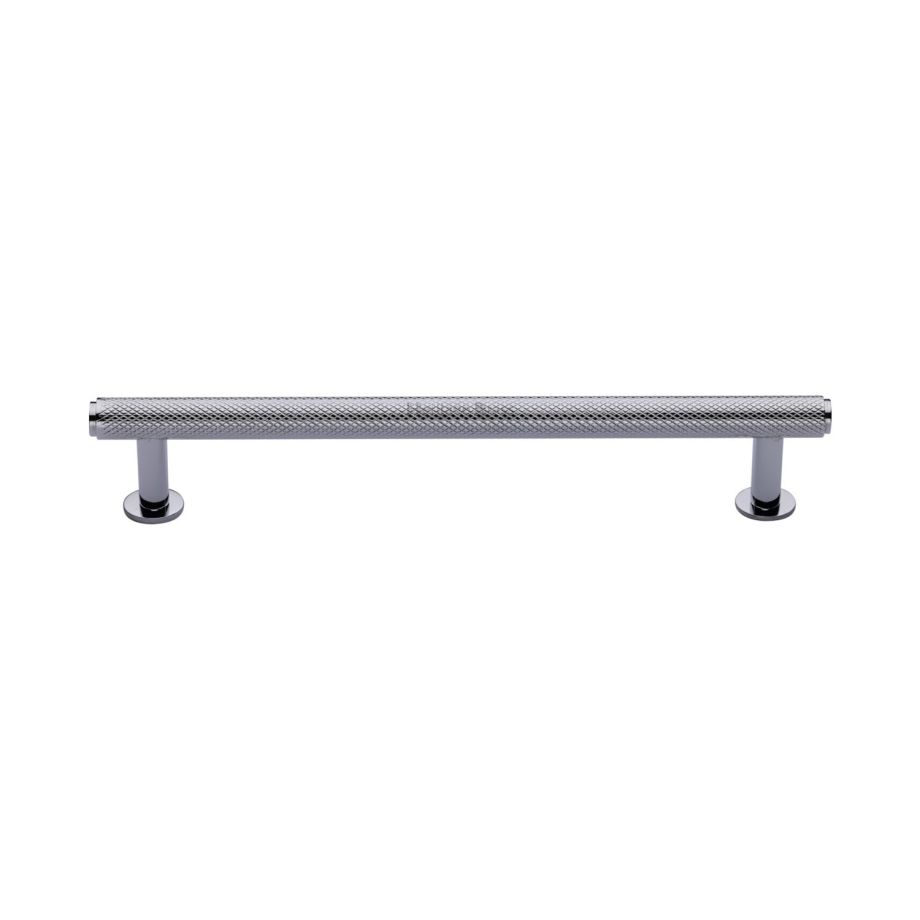 Heritage Brass - Knurled Cabinet Pull Handle with Rose