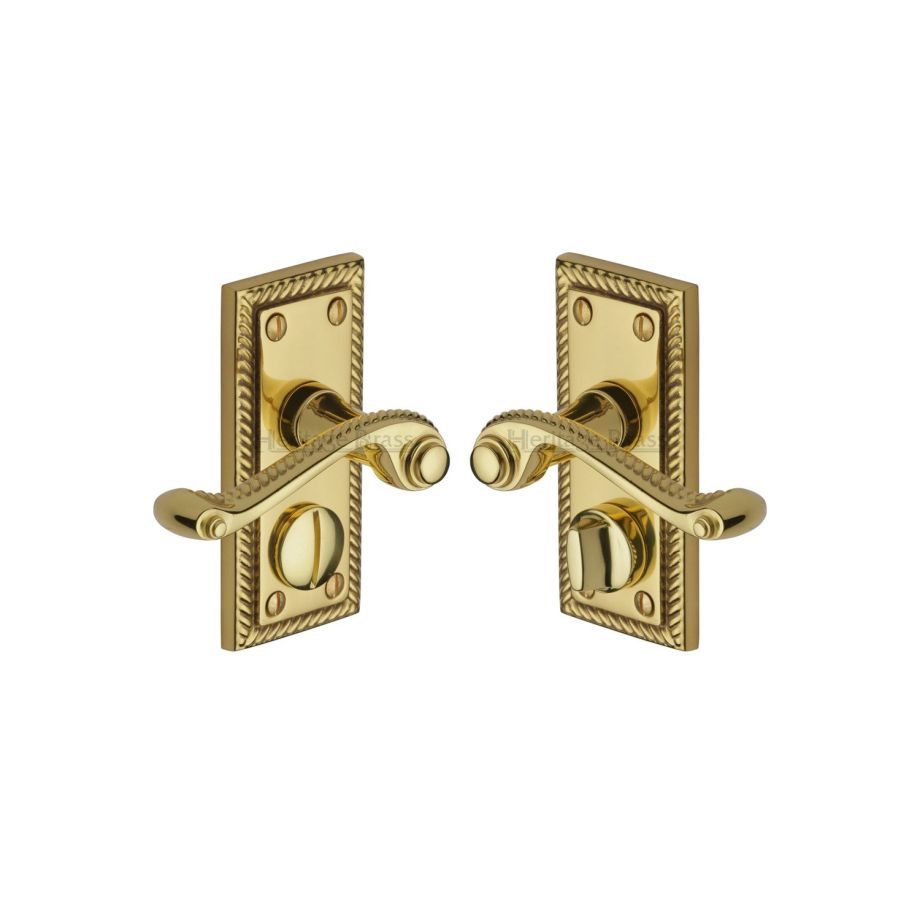 Heritage Brass - Georgian Short Door Handle on Plate