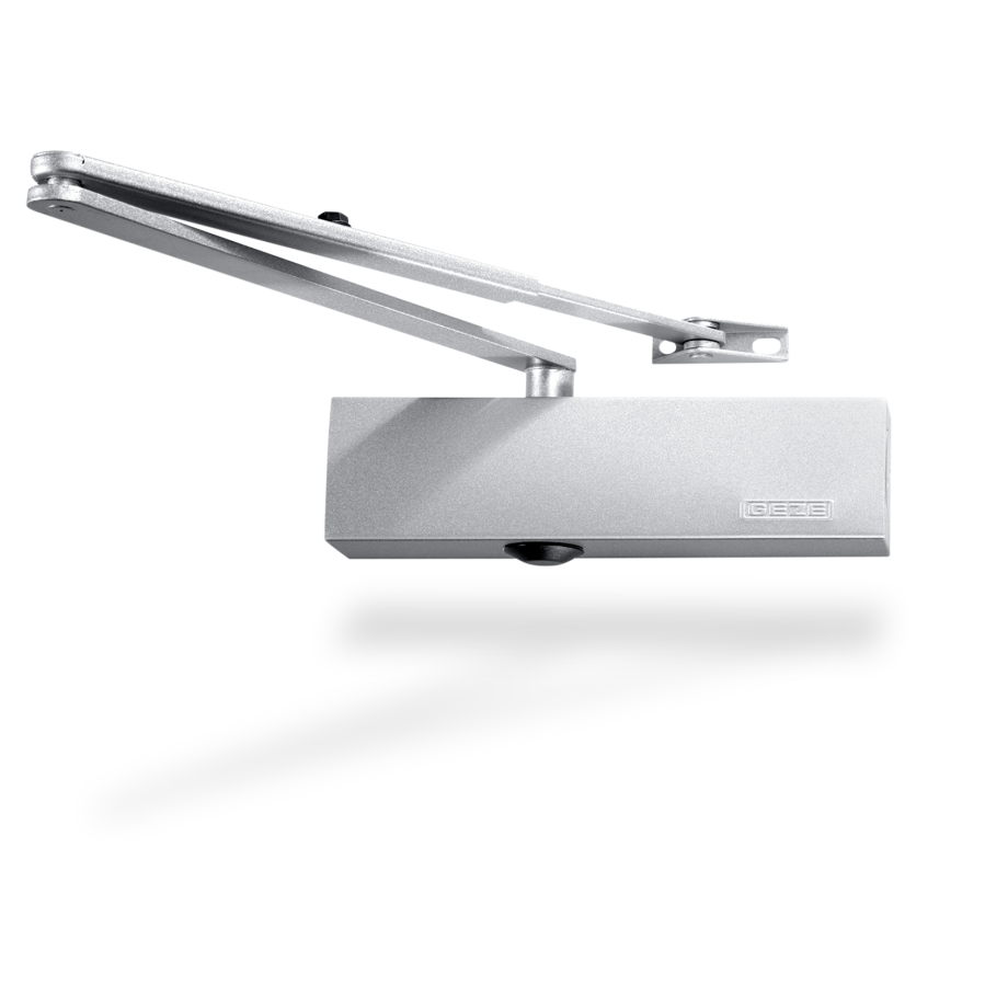 Geze TS2000NVBC Overhead Door Closer with Backcheck EN 2-4 - Silver