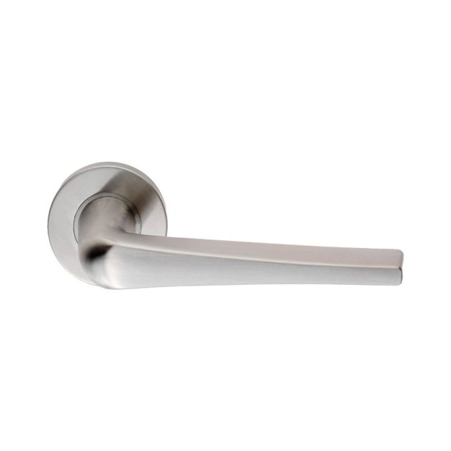 Stainless Steel Plaza Lever on Sprung Rose