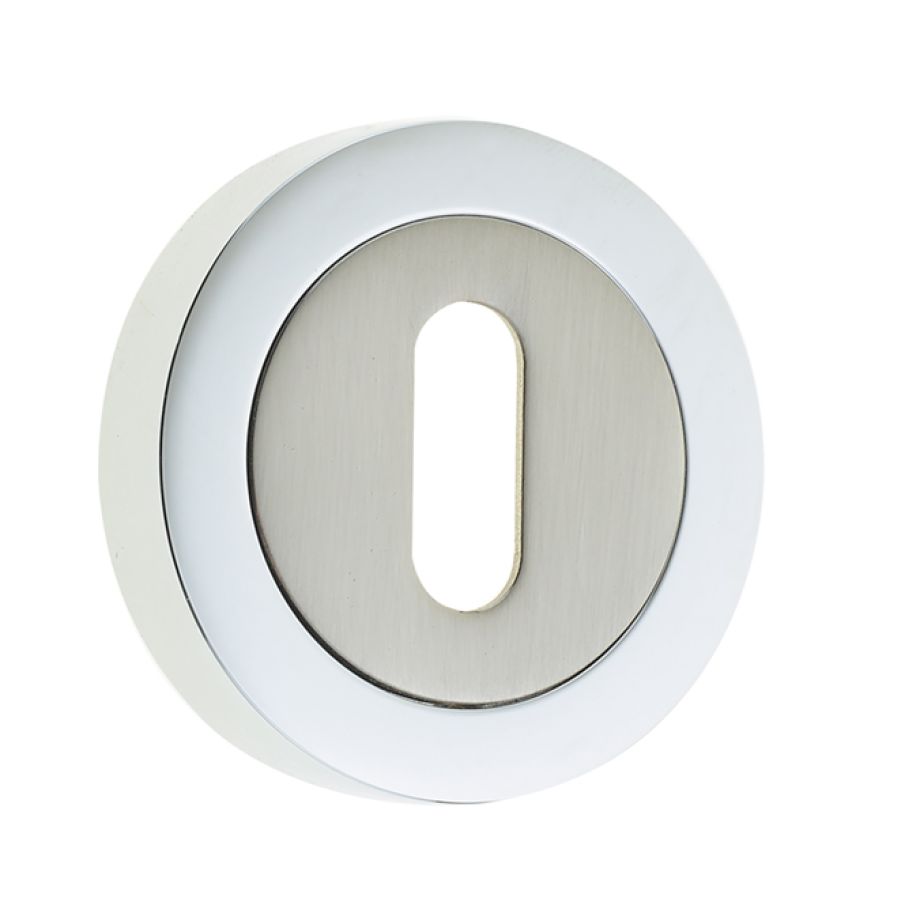 Jedo Dual Standard Keyway Escutcheons on 50mm Round Rose