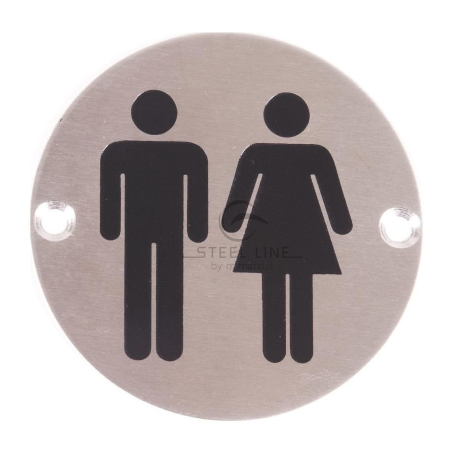 Steel Line - Unisex Symbol Sign