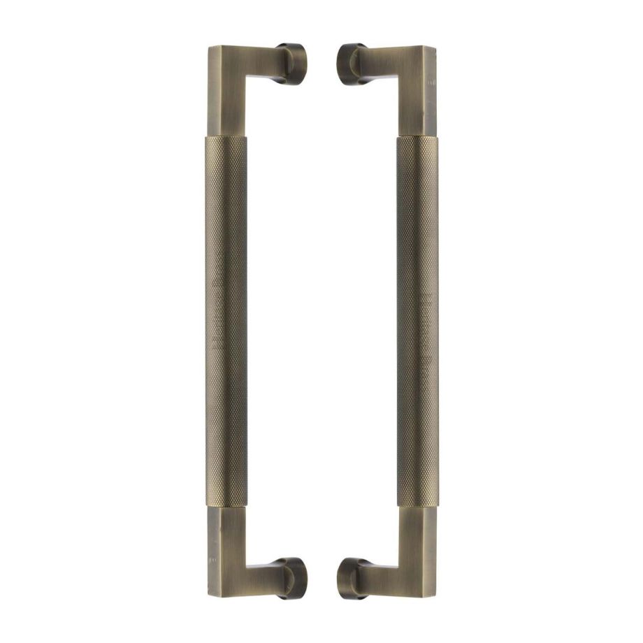 Heritage Brass - Bauhaus Knurled Back to Back Door Pull Handle