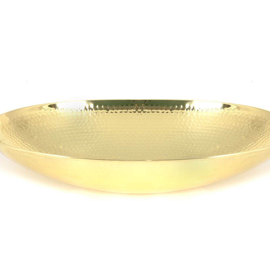 Hammered Brass Oval Sink