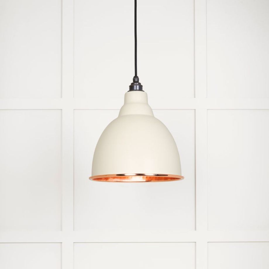 Hammered Copper Brindley Pendant in Teasel