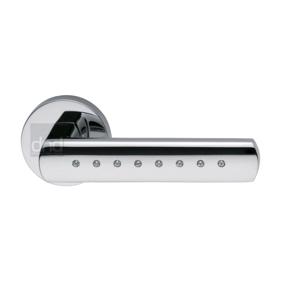 DND - Vita Door Handle on Round Rose