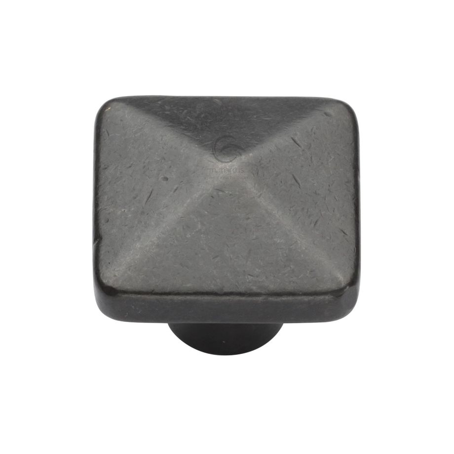 M.Marcus - Rustic Bronze Square Pyramid Cabinet Knob