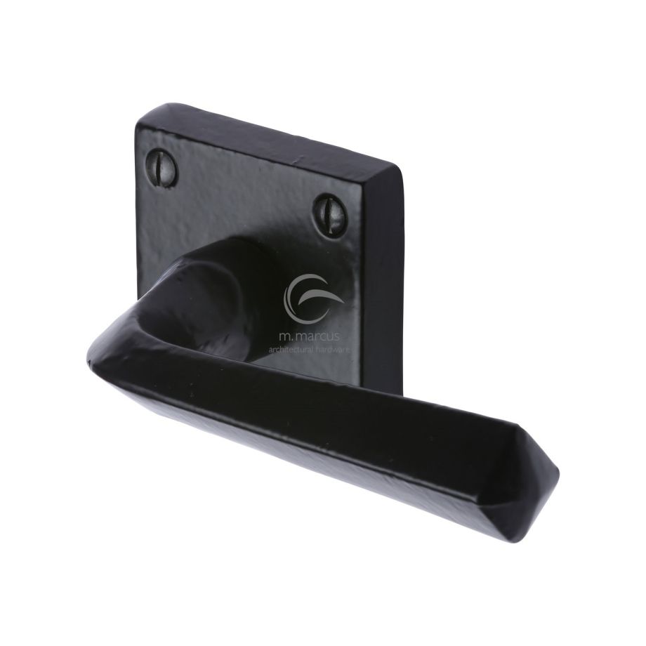 M.Marcus - Black Iron Donnington Door Handle on Square Rose