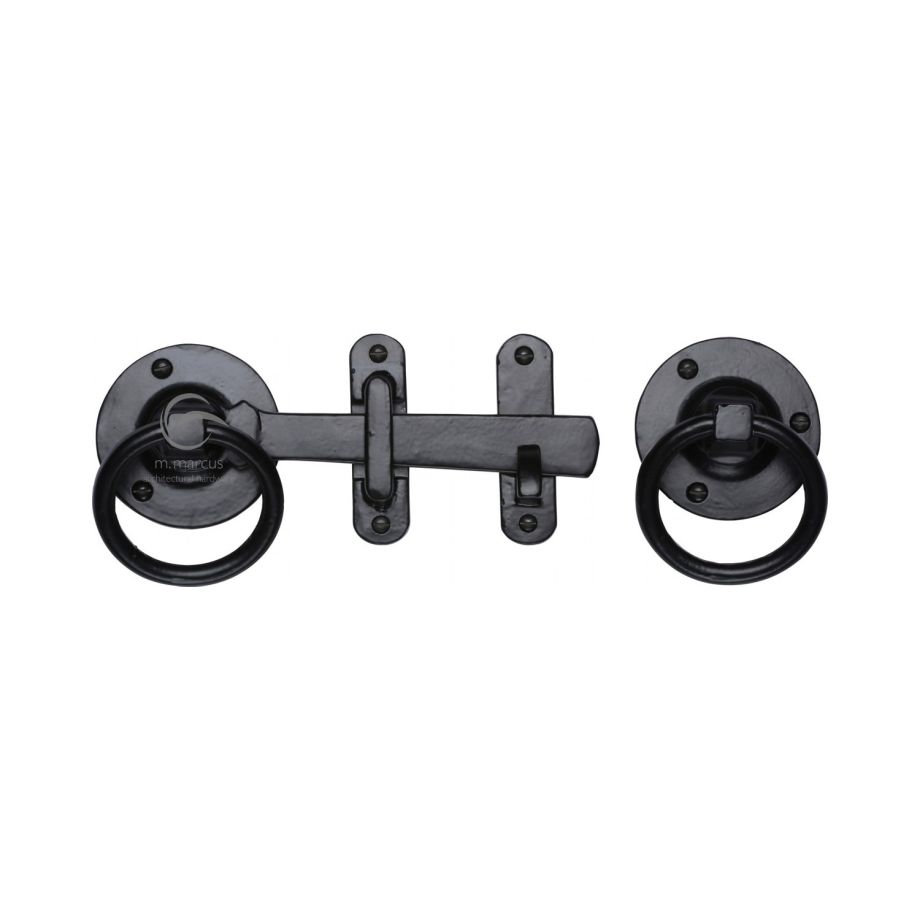 M.Marcus - Black Iron Ring Handle Gate Latch