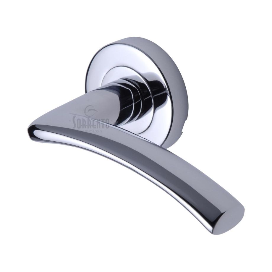 Sorrento -  Tosca Door Handle on Round Rose
