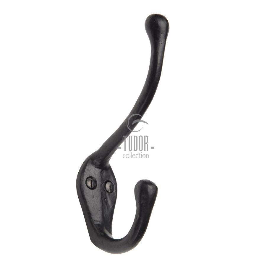 Tudor - Hat & Coat Hook Black Iron