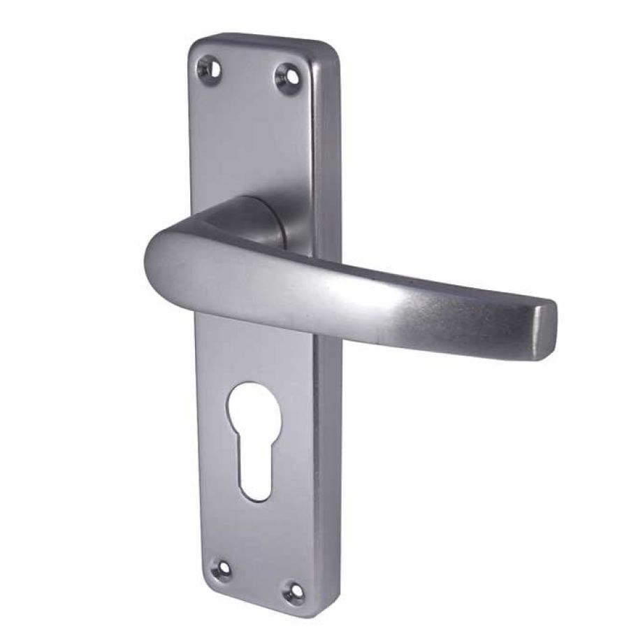 Aluminium Contract SAA Door Handles on Back Plate