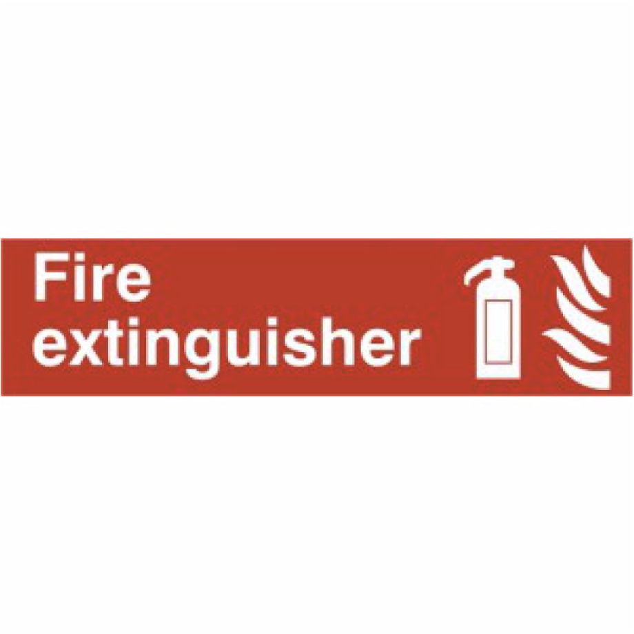 Fire extinguisher' Sign - PVC - 200 x 50mm