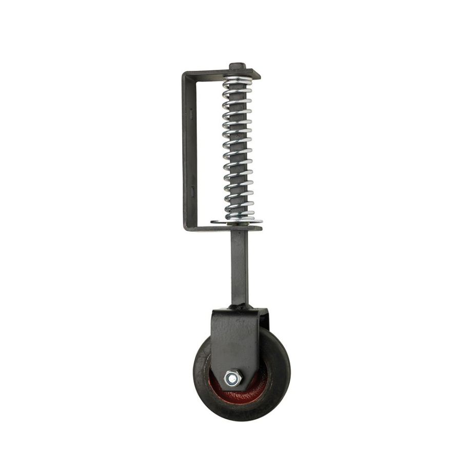 Heavy Duty Spring Loaded Gate Wheels Black