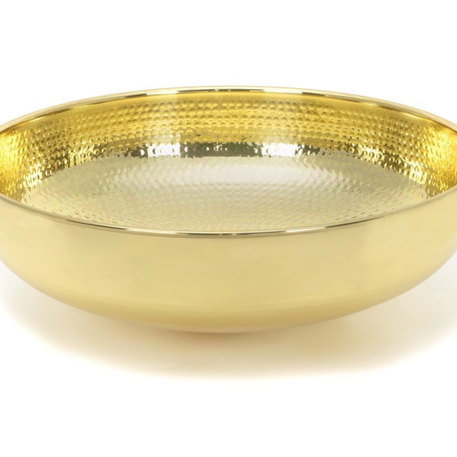 Hammered Brass Round Sink