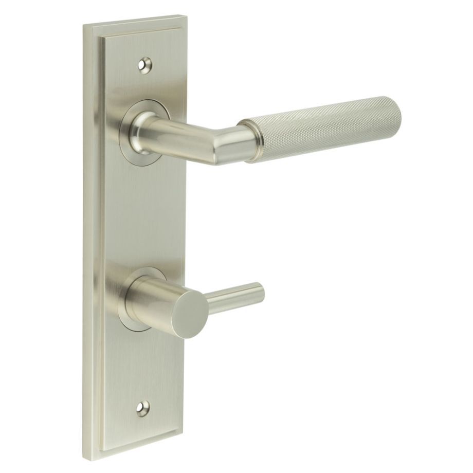 Burlington Piccadilly Knurled Door Handles On Back Plate with Turn & Release