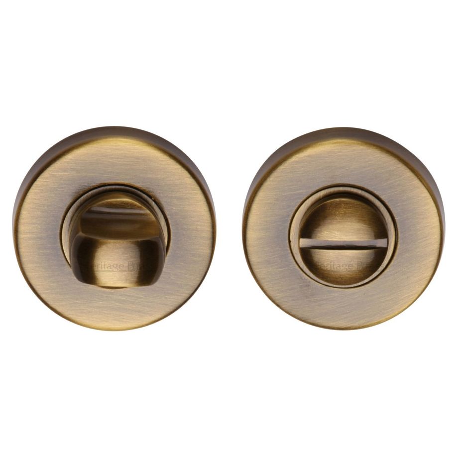 Heritage Brass - Round Bathroom Turn & Release - V4049