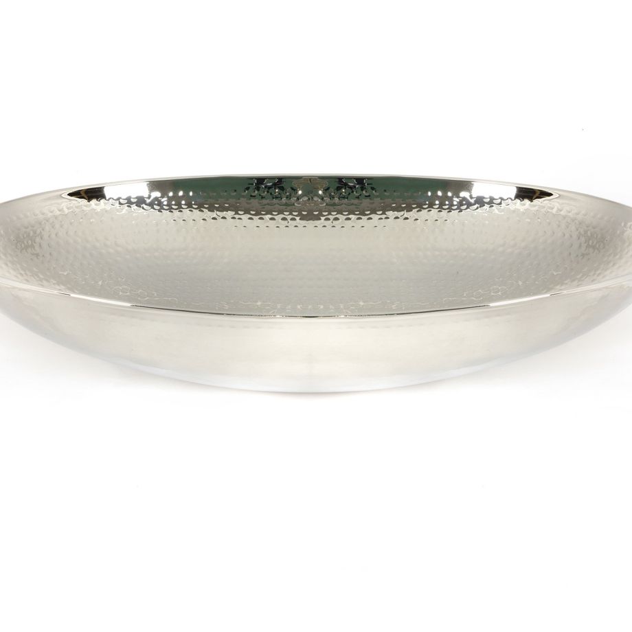 Hammered Nickel Oval Sink