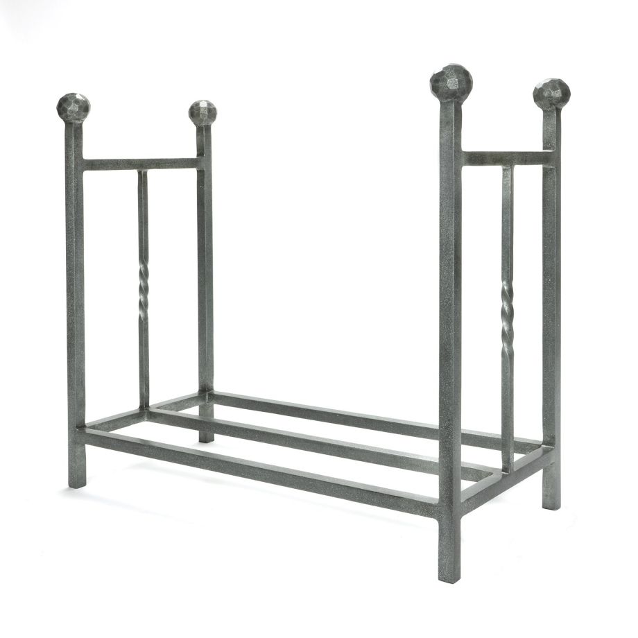 Pewter Rectangular Log Holder