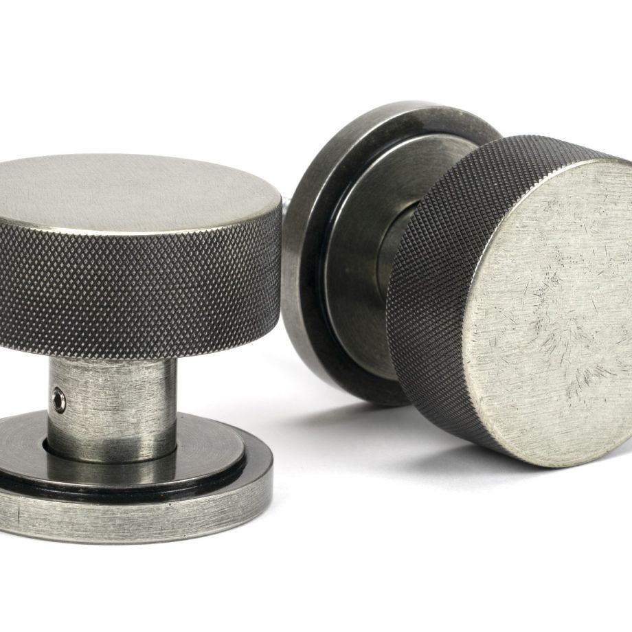 Anvil Brompton Mortice/Rim Knob Set (Art Deco)