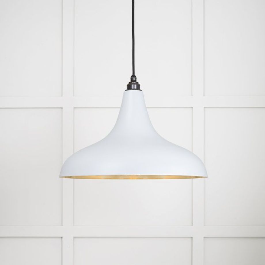 Smooth Brass Frankley Pendant in Birch