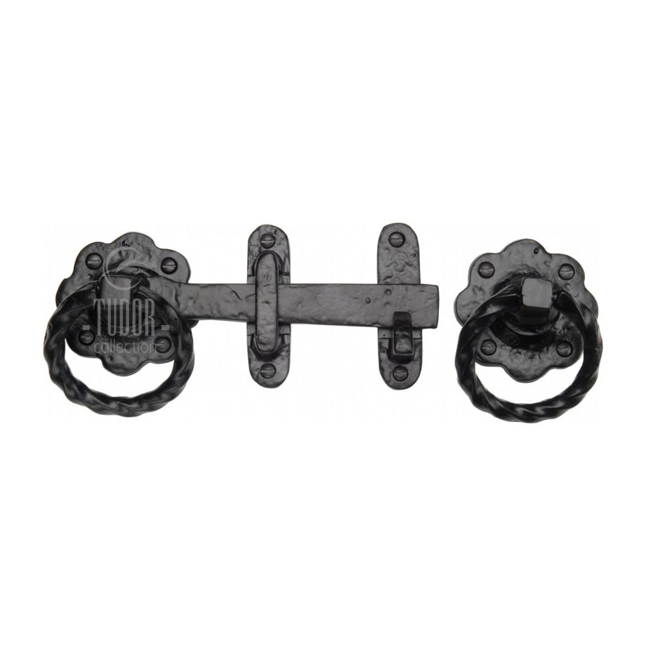 Tudor - Gate Latch Black Iron