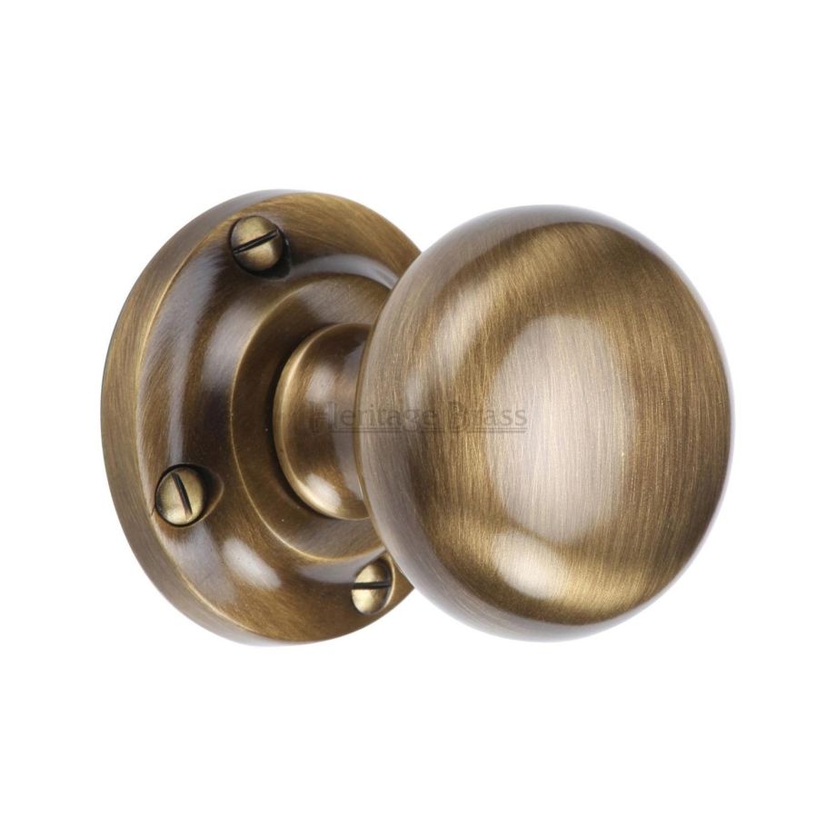 Heritage Brass - Victoria Door Knob on Rose