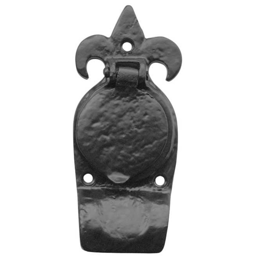 Antique Fleur De Lys Cylinder Pull