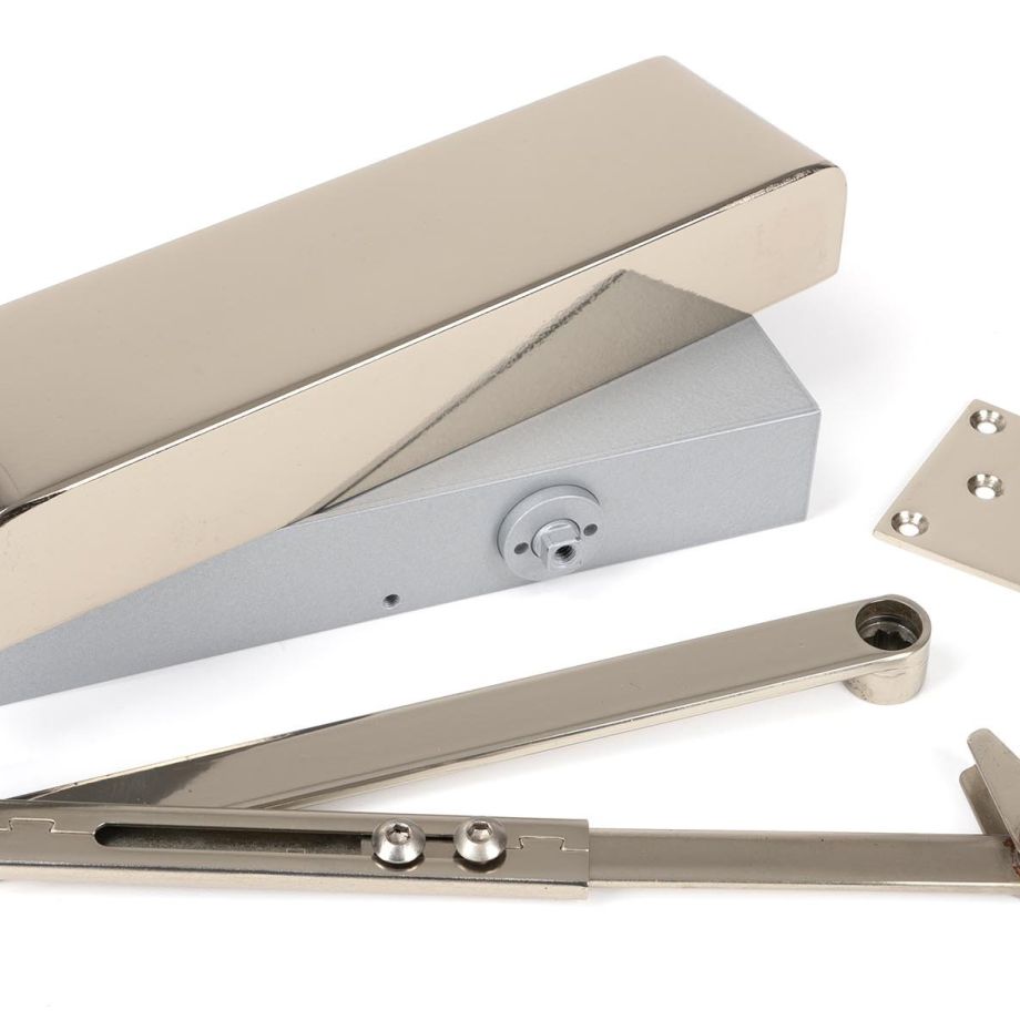 Polished Nickel Size 2-5 Door Closer & Cover