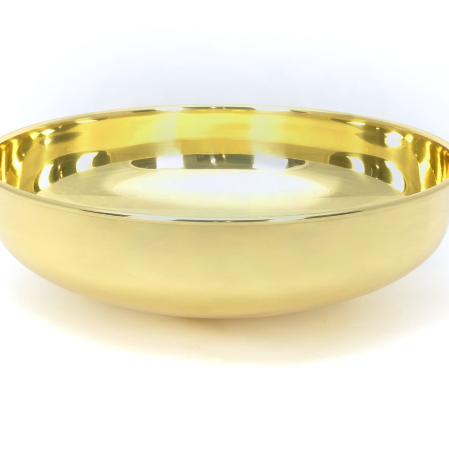 Smooth Brass Round Sink
