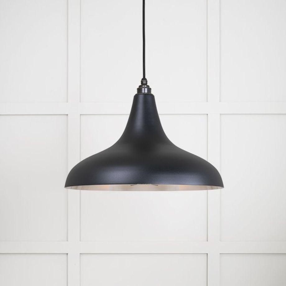 Smooth Nickel Frankley Pendant in Elan Black