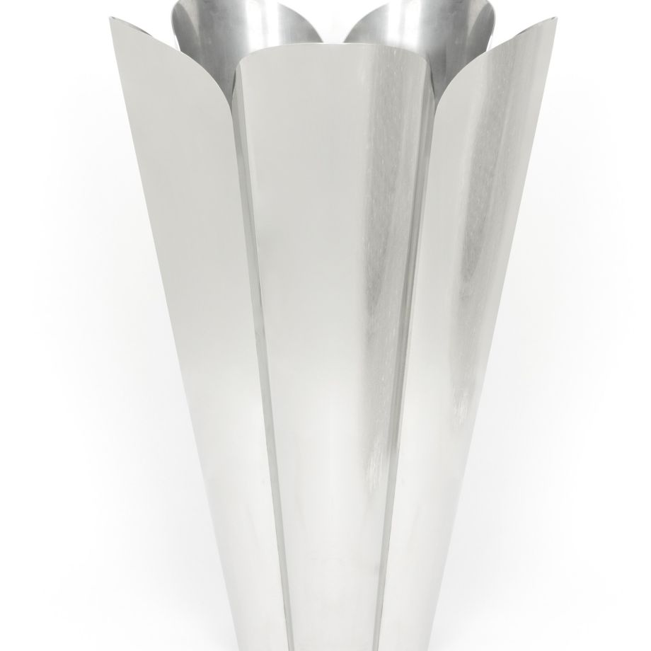 Polished Marine SS (316) 40cm Flora Pot (Drainage holes)