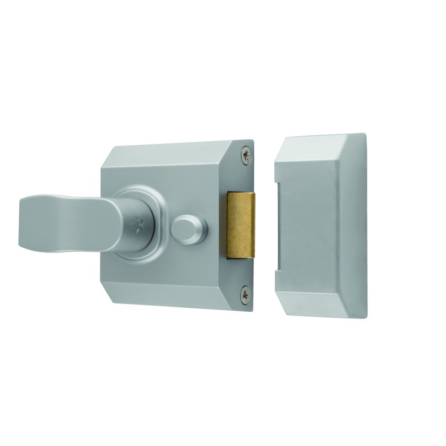Satin Chrome Contract Rim Cylinder Nightlatch 40mm Lockcase Only