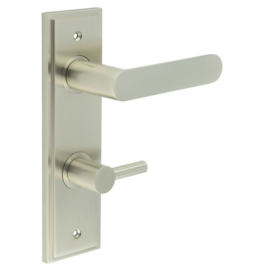 Burlington Kensington Door Handles On Back Plate with Turn & Release