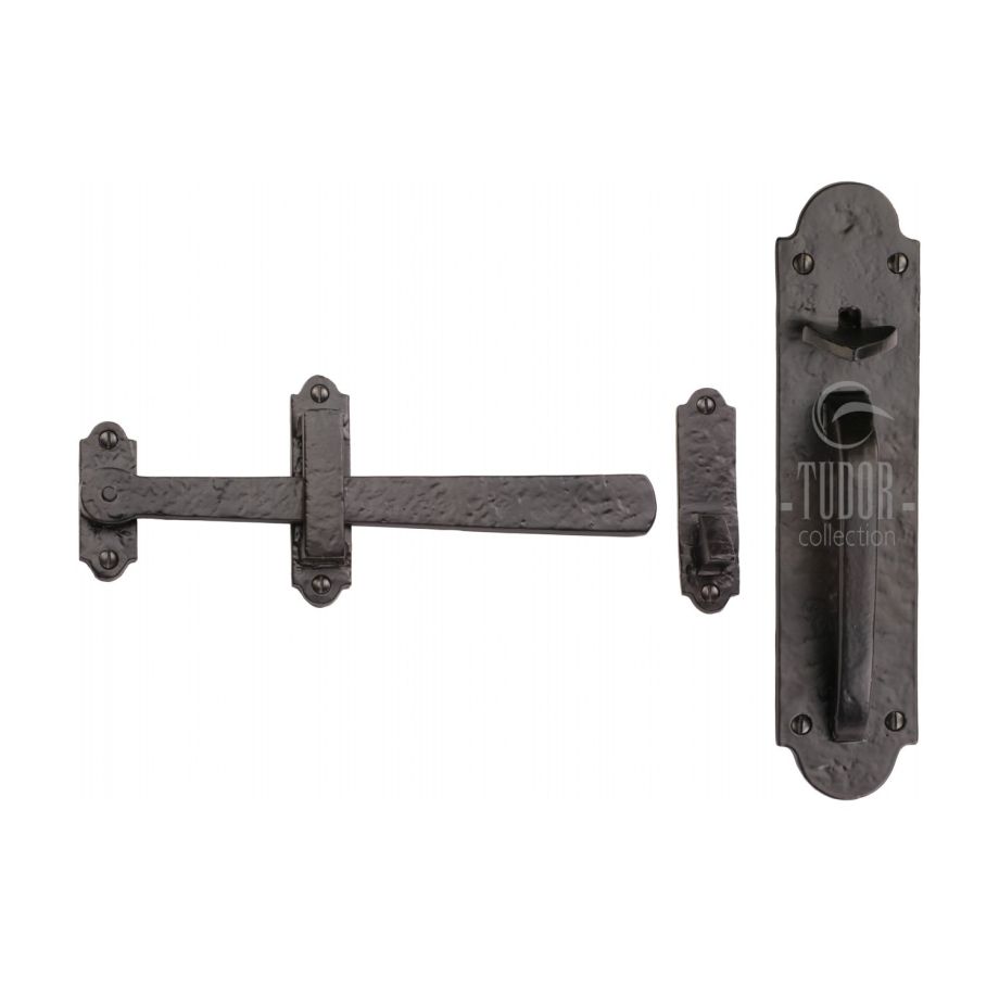 Tudor - Gate Latch Black Iron