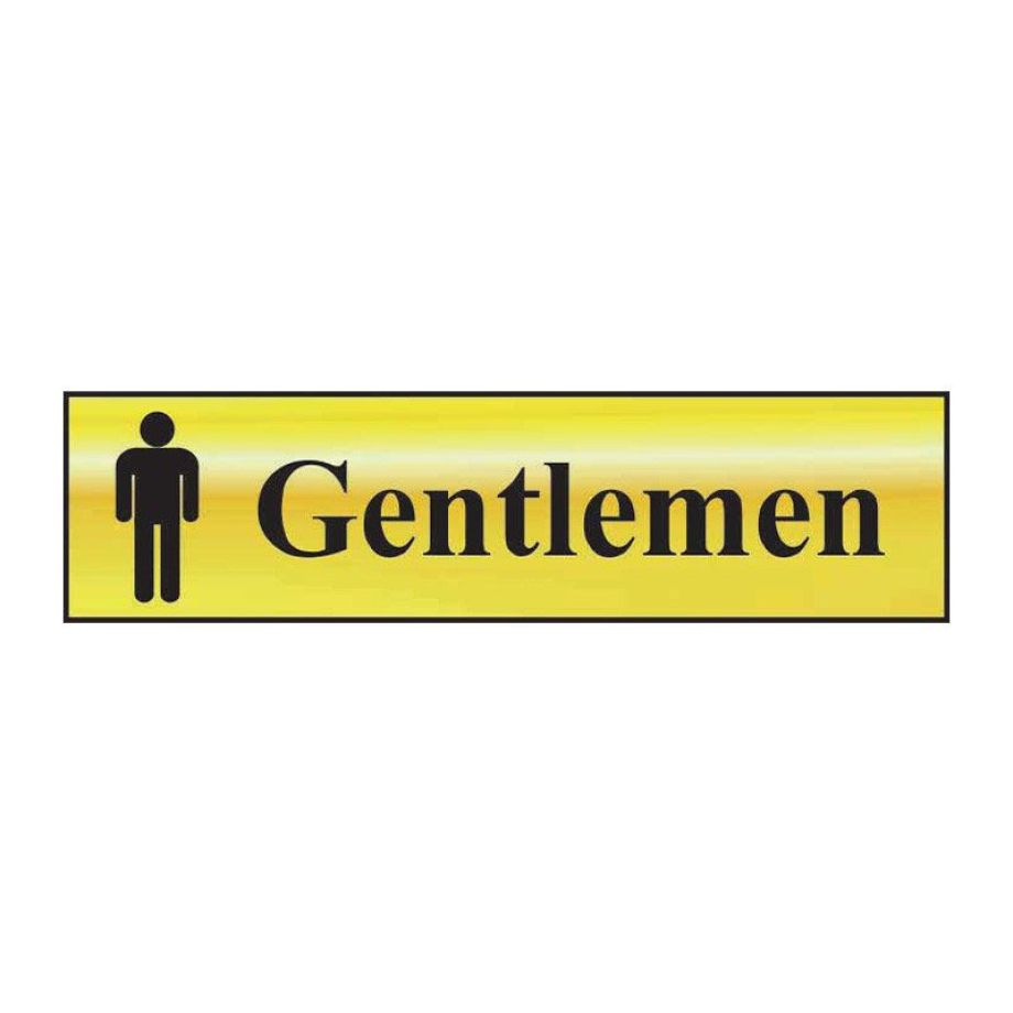 Gentlemen' Sign - POL - 200 x 50mm