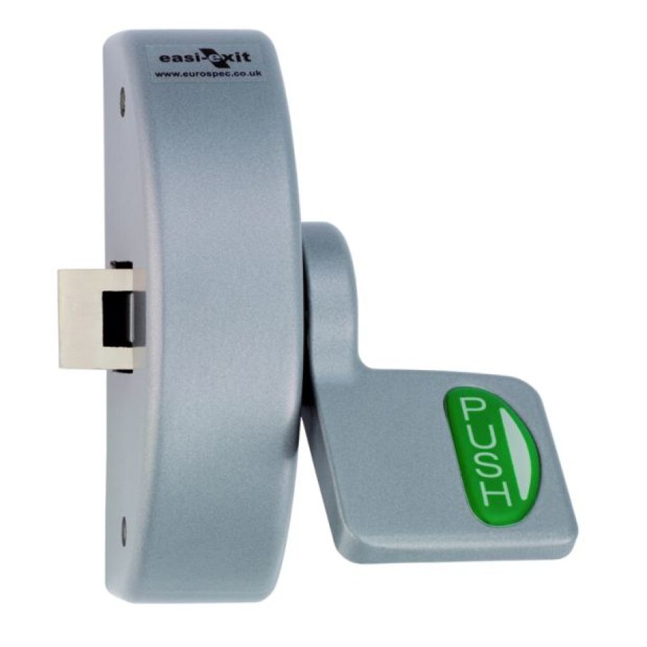 Narrow Style Push Pad C/W Horizontal Pullman Latches - Rods & Covers (Mod Silver)
