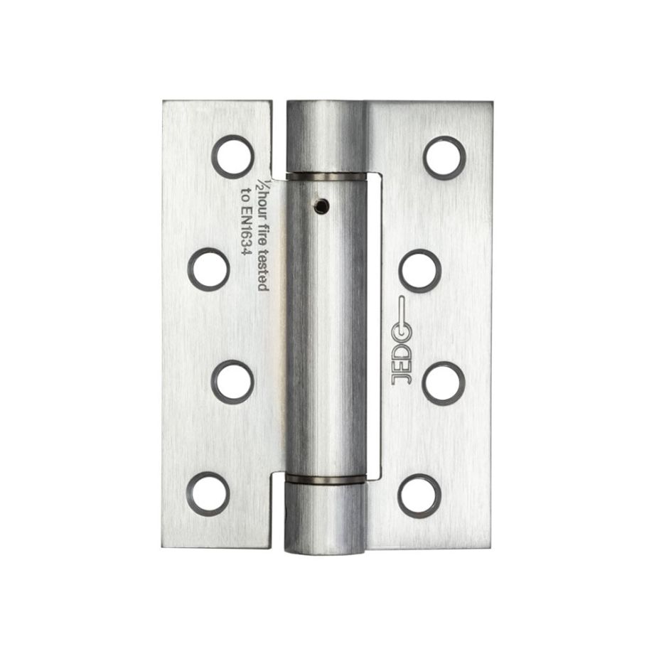Jedo Steel Single Action Spring Hinges 102x76mm