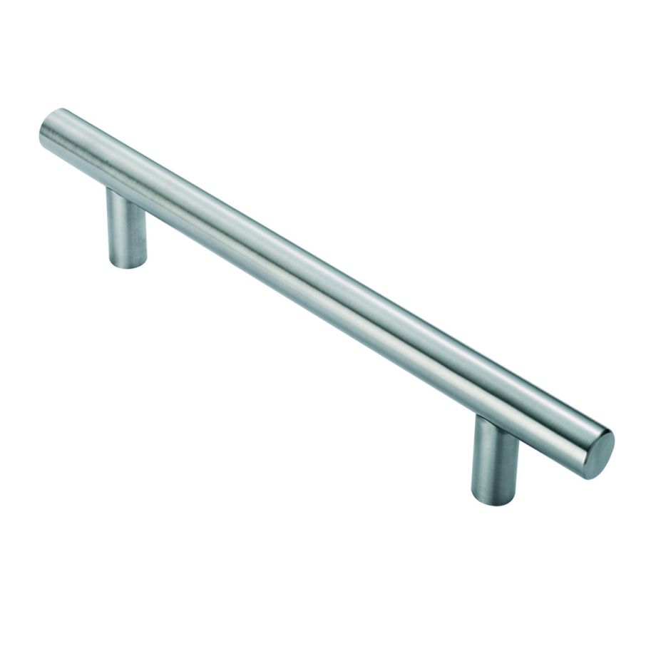 Stainless Steel 25mm Straight T Pull Handle 300mm Centres