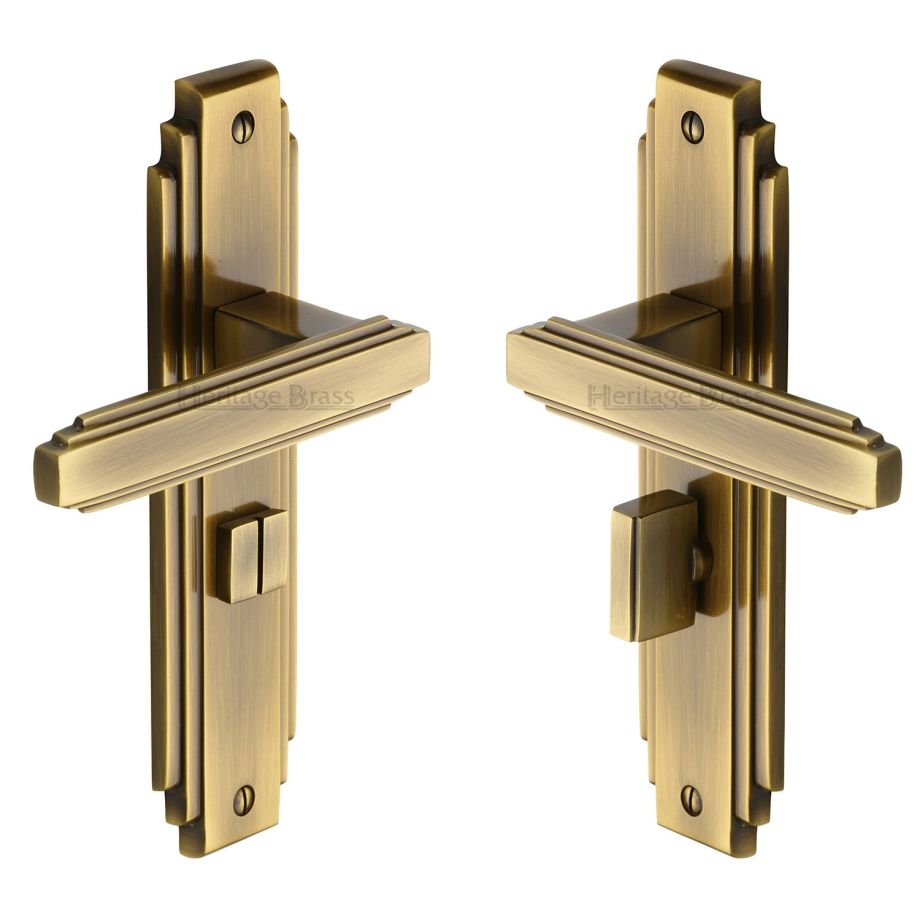Heritage Brass - Astoria Door Handle on Plate