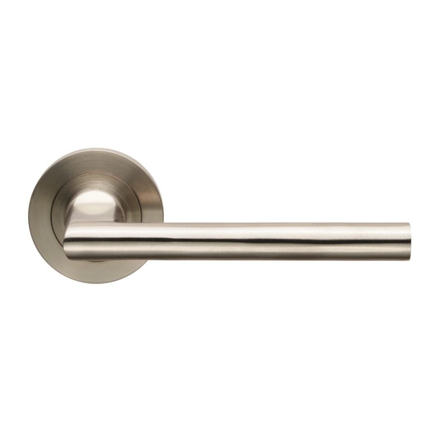 Stainless Steel Soho Designer Lever on Threaded Rose