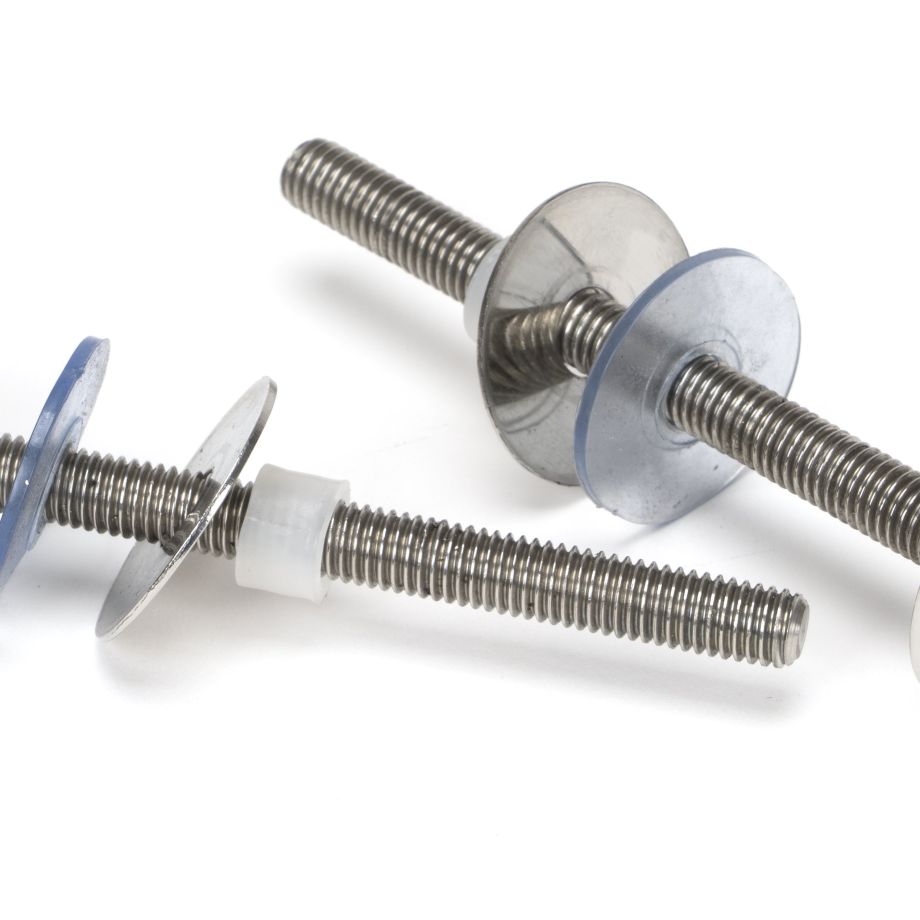 Polished SS (304) 100mm Bolt Fixings for T Bar (2)