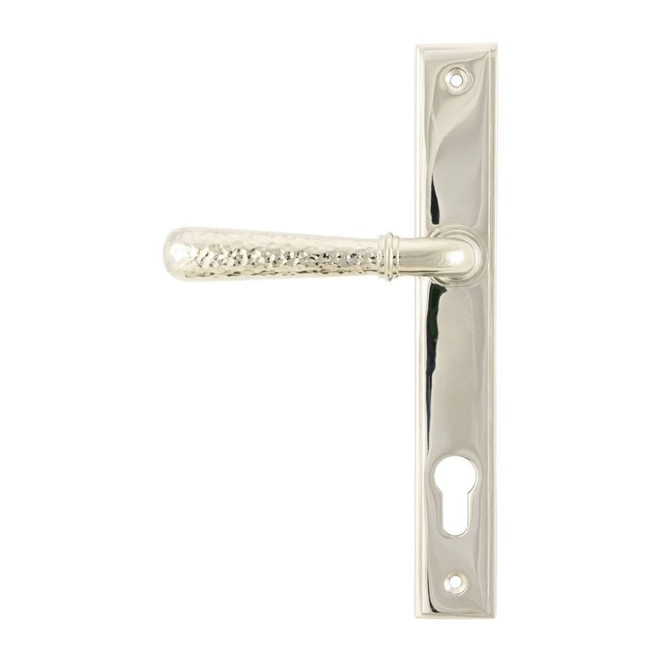 Anvil Hammered Newbury Lever on Rose Set (Plain)