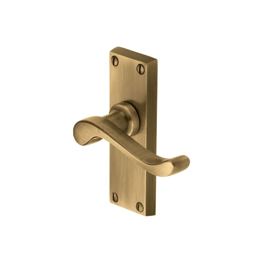 Heritage Brass - Bedford Short Door Handle on Plate