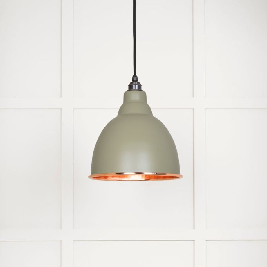 Hammered Copper Brindley Pendant in Tump