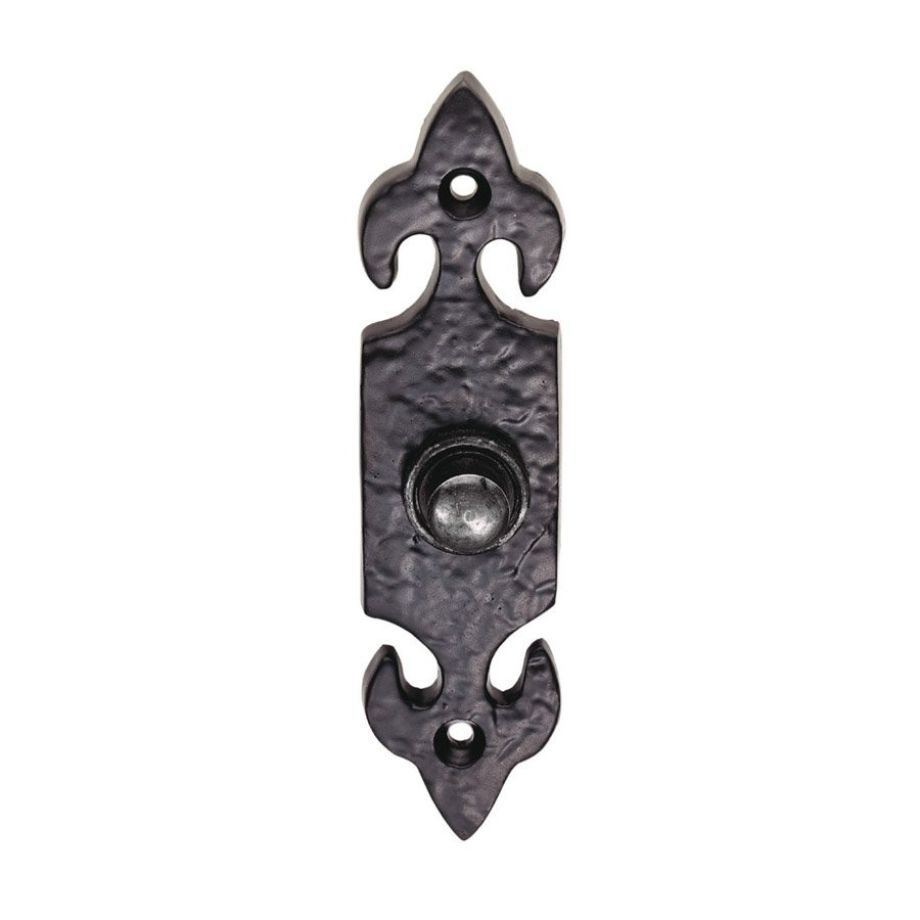 Black Antique Fleur de lys' Bell Push