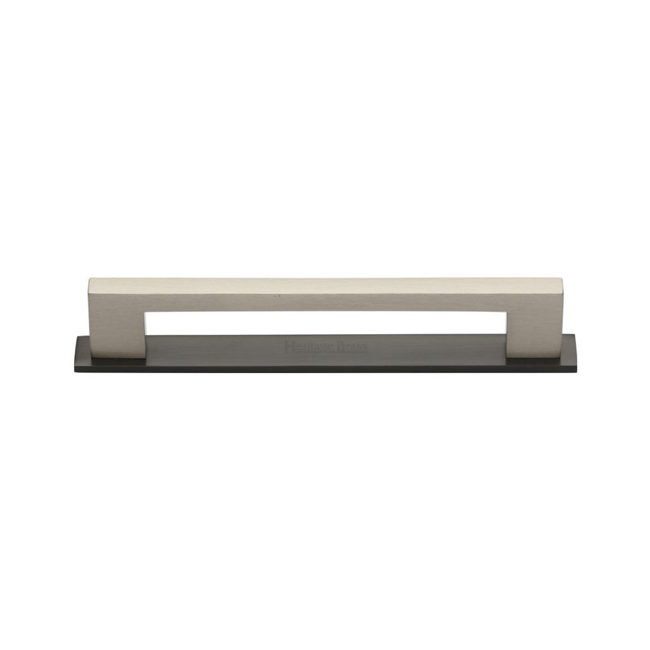 Heritage Brass - Metro Cabinet Pull Handle with Plate
