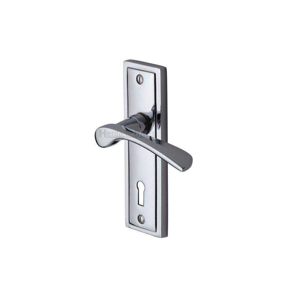 Heritage Brass - Boston Door Handle on Plate