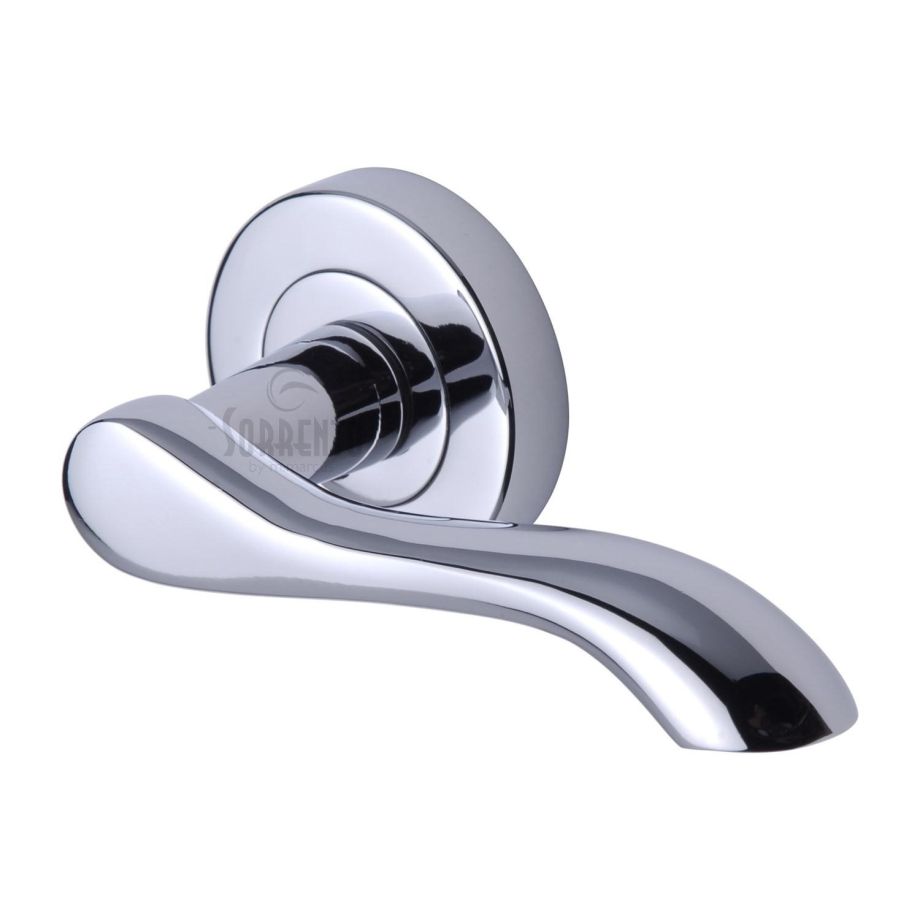 Sorrento - Aurora Door Handle on Round Rose
