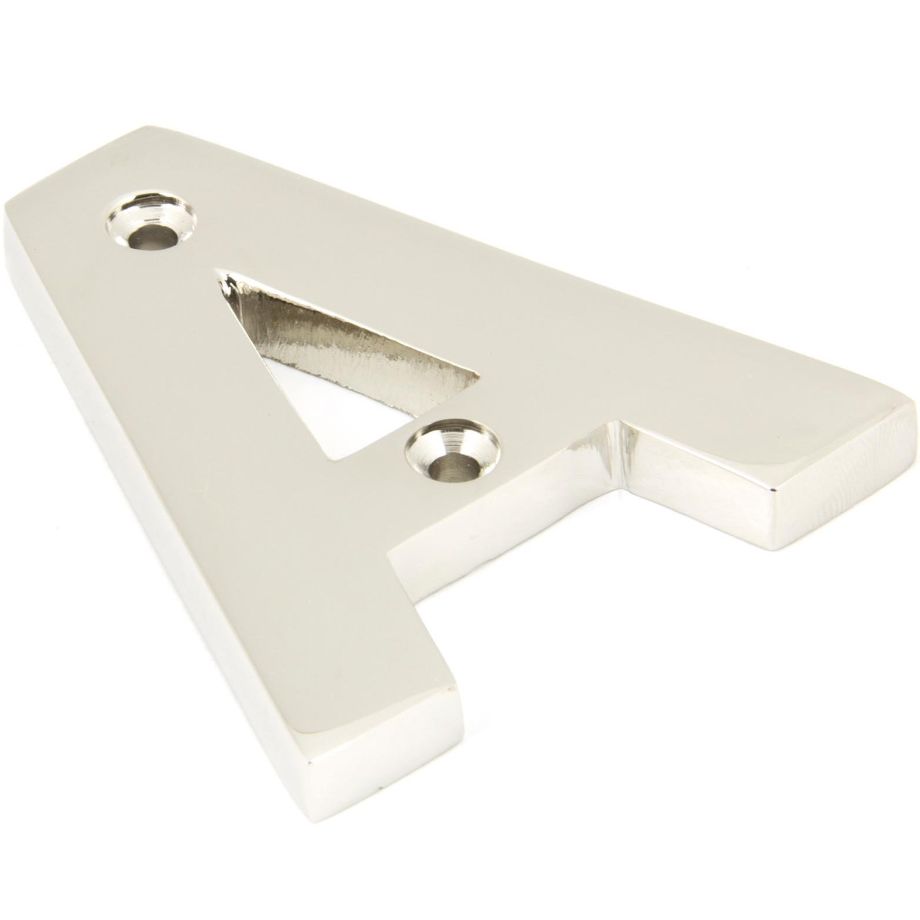 From The Anvil Polished Nickel Letter